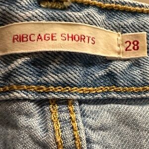 Levi Ribcage Women's Blue Jean Shorts